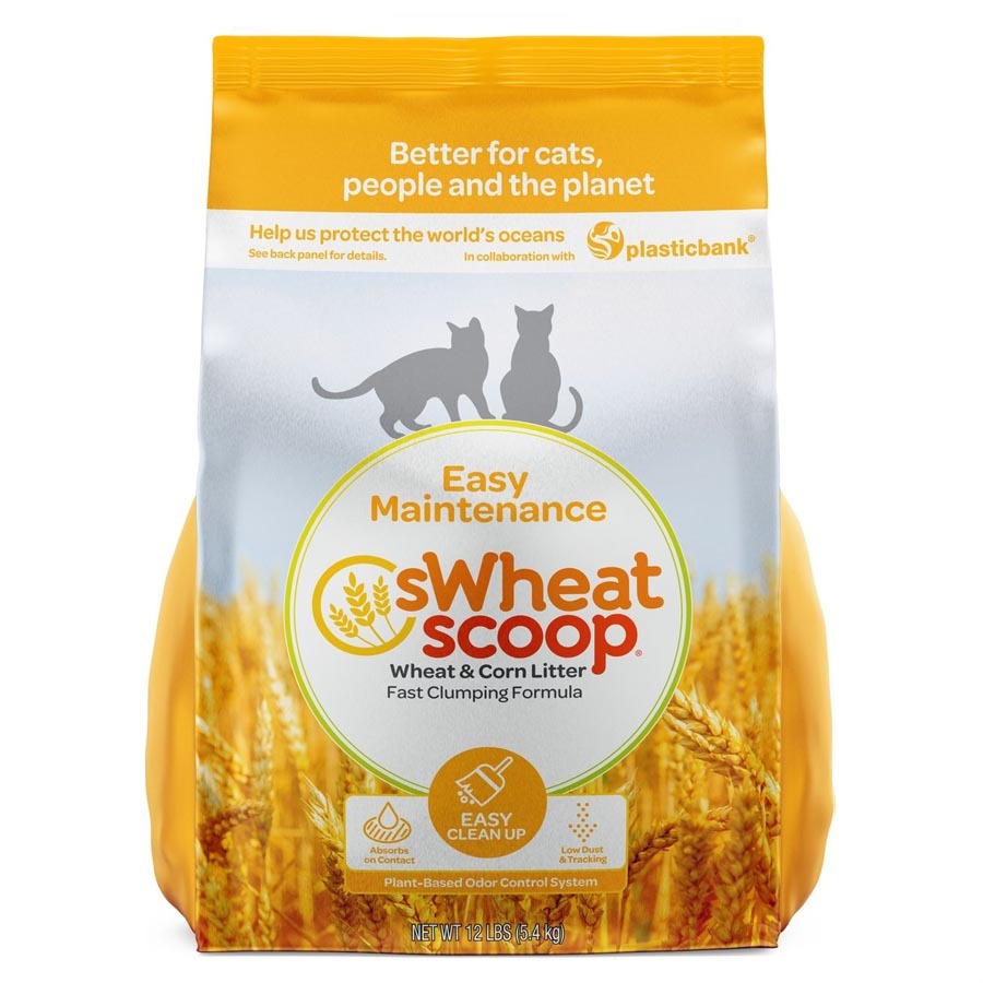 sWheat Scoop Easy Maintenance Clumping Wheat-Corn Cat Litter 12LB image