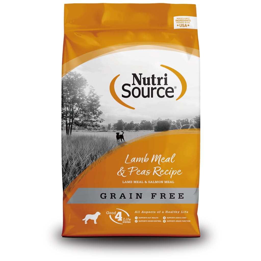 NutriSource Recipe Grain Free Dog Food (Lamb Meal & Peas & Salmon) 15LB