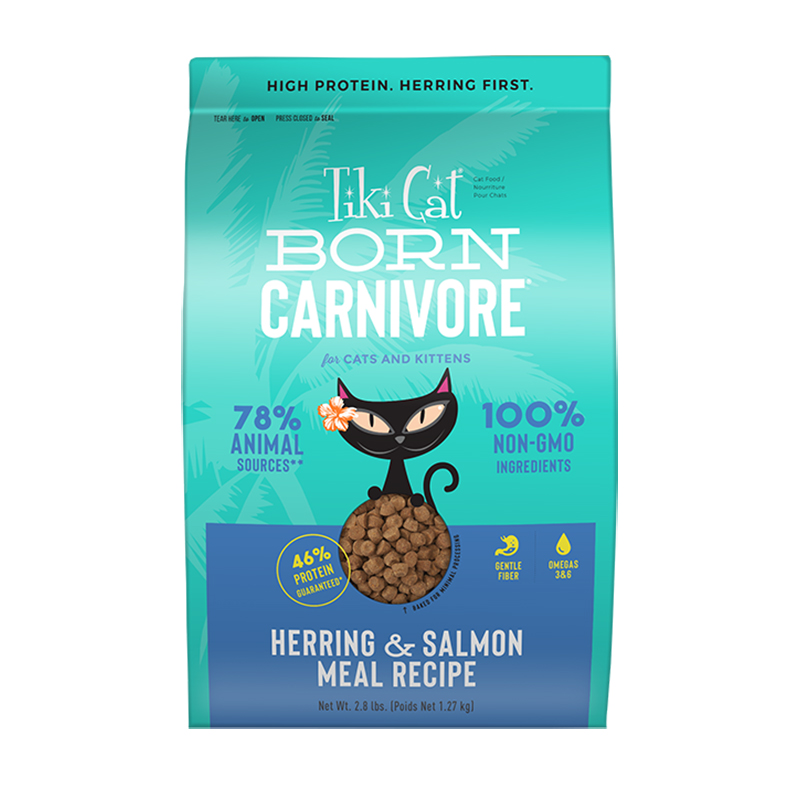 Tiki Cat Born Carnivore Cat Food (Herring & Salmon) 11.1LB